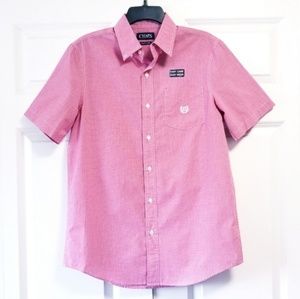 Chaps Classic-Fit Easy Care Button Down Red Shirt